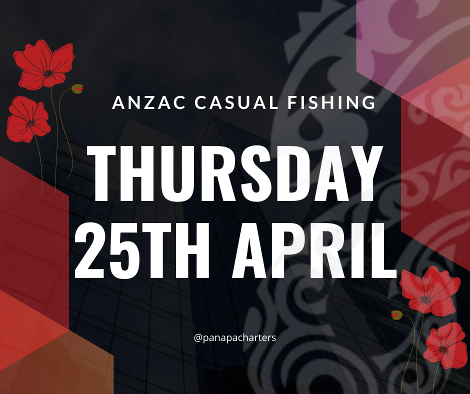 ANZAC Day - Thursday 25th April 2024 - Casual Fishing Opportunity