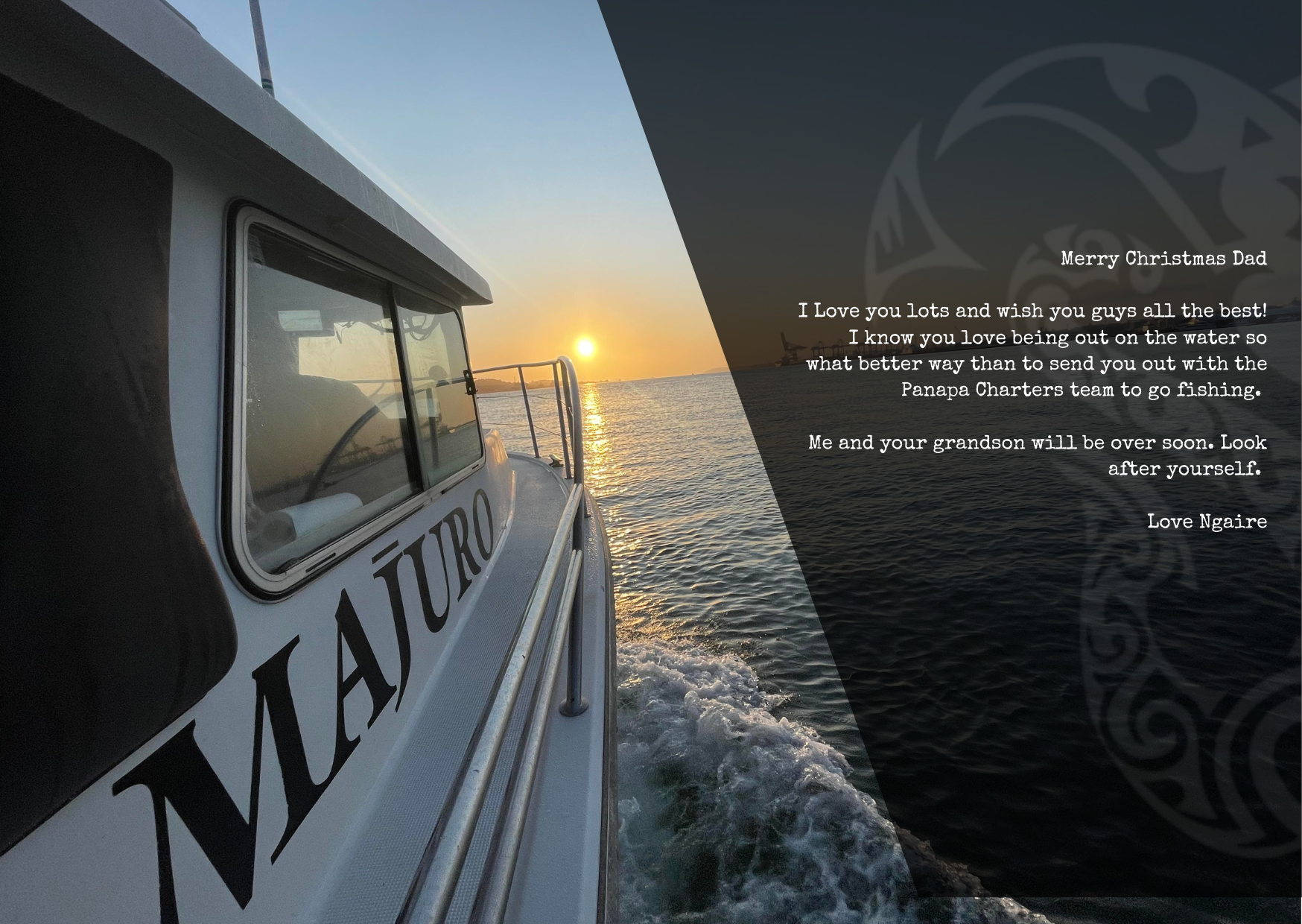 Fishing charter gift vouchers